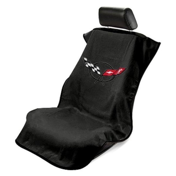 Seat Armour Seat Armour SA100COR5B Corvette C5 Black Seat Cover SA100COR5B